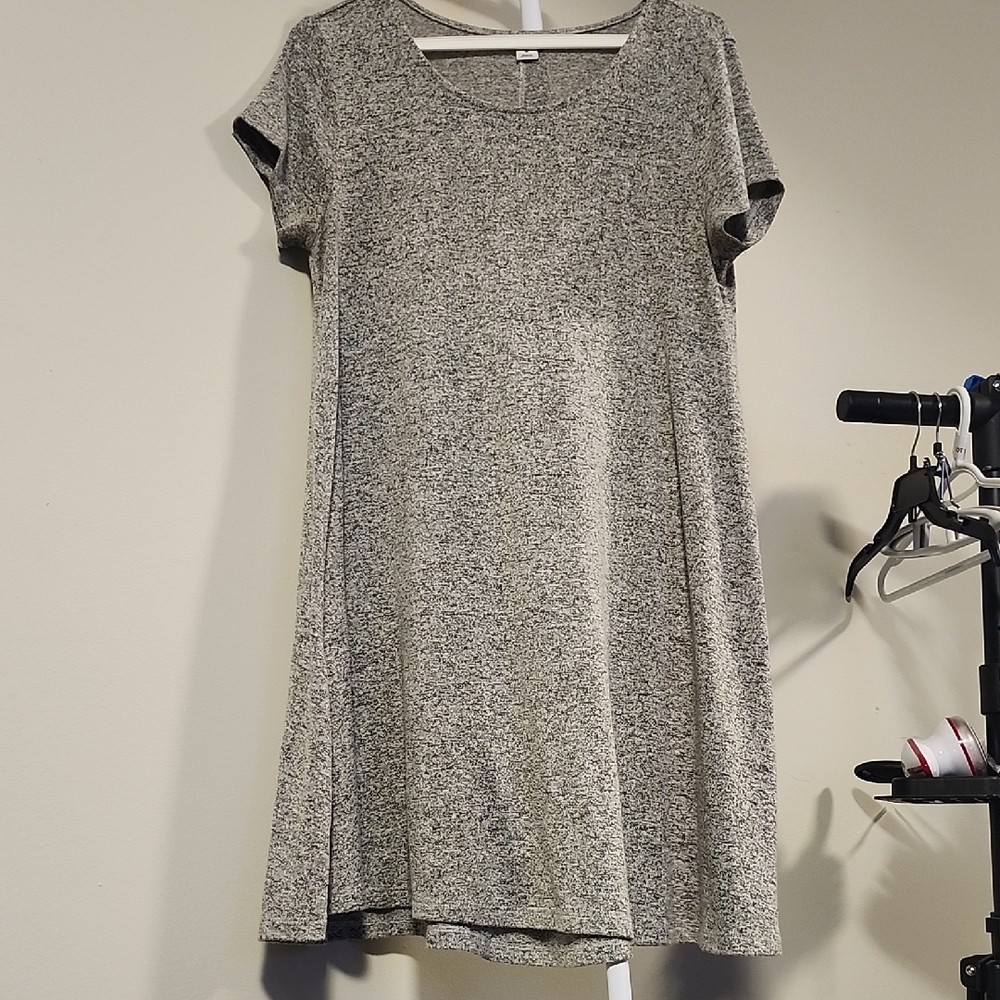 Old Navy Short Sleeve Mini Dress Heather Gray Size M